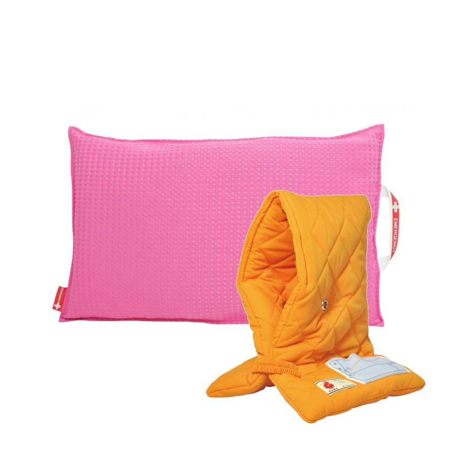 防災クッション アザレアピンク ファシル Facil 44 18 クッションカバー Facil 防災頭巾 防災ずきん 18個入り Facil 44 18 カネマサかなものe Shop