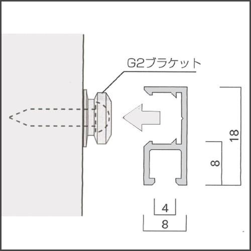 コレダーライン G-2 タキヤ ピクチャーレール ブラック レール長さ