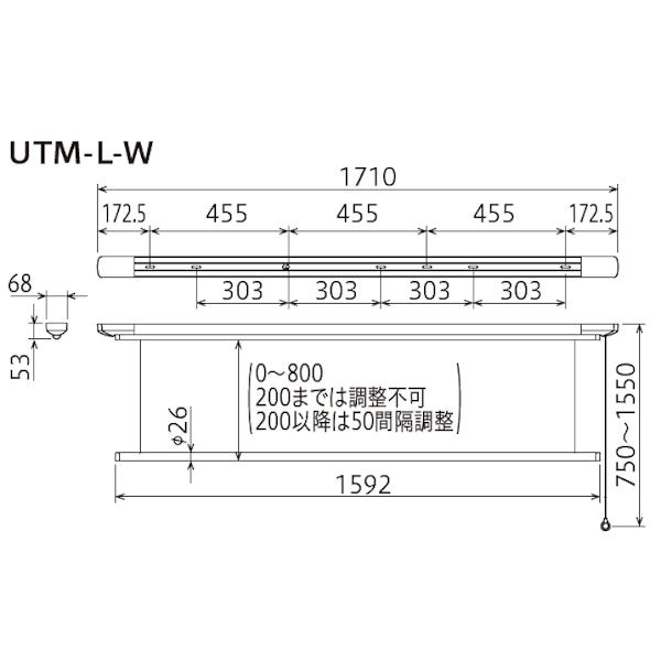川口技研 ホスクリーン UTM-L-W 1セット