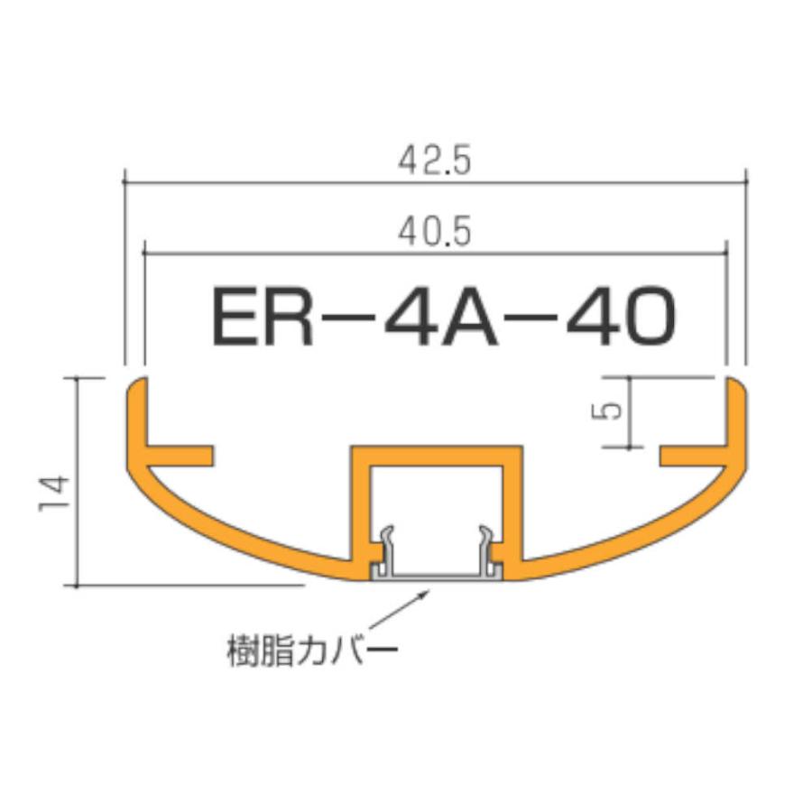 トイレブース用エッジ 浜国 イーグル Er 4a 40 40mm用 グレビティドア用 ブロンズ 1個 Ham Er 4a 40 B