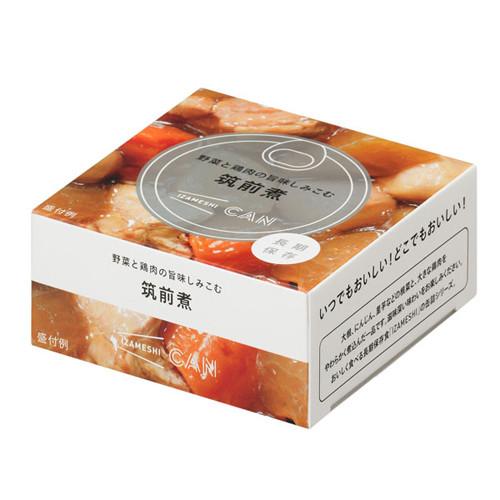 イザメシ CAN 缶詰 野菜と鶏肉の旨味しみこむ筑前煮 単品サイズ：W78×D78×H33.5mm｜kanemasa-k