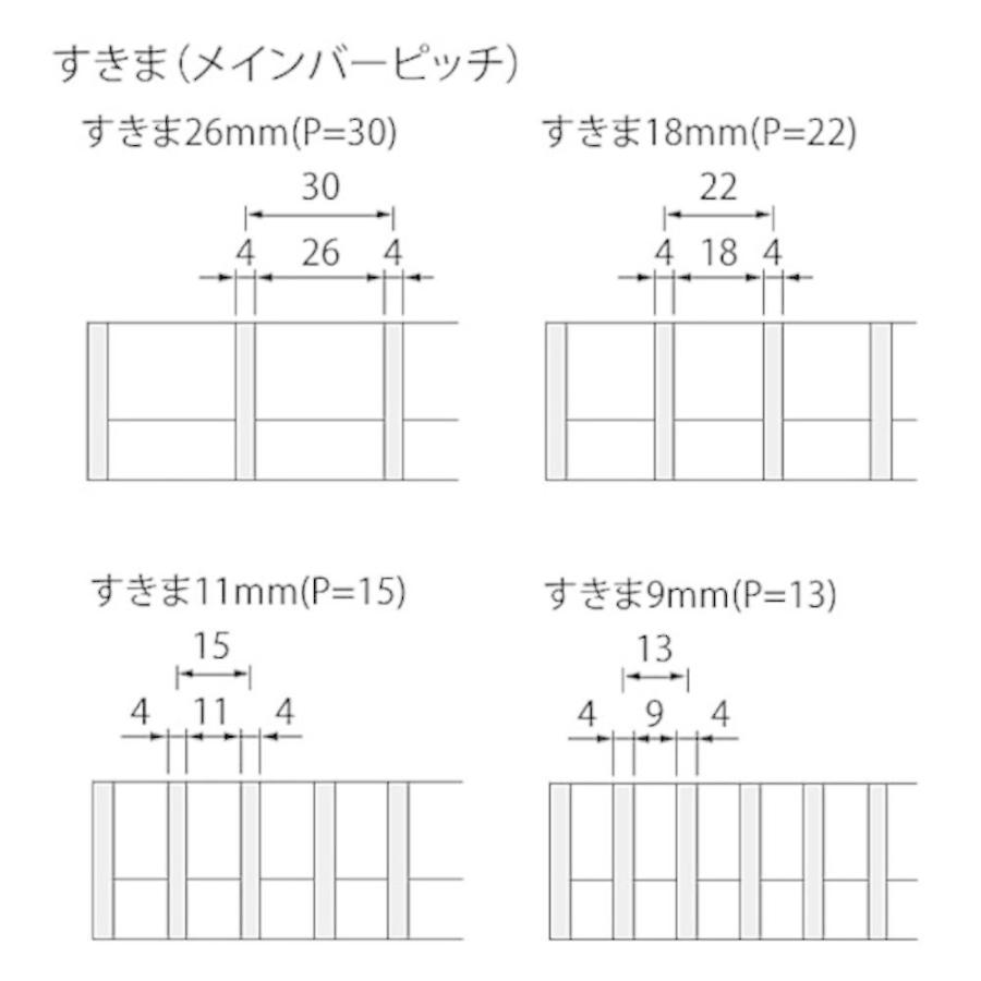ステンレス製グレーチング カネソウ SMG13532P=22 プレーンタイプ 横断溝・側溝用 みぞ幅300 350×994×32mm 1個_2