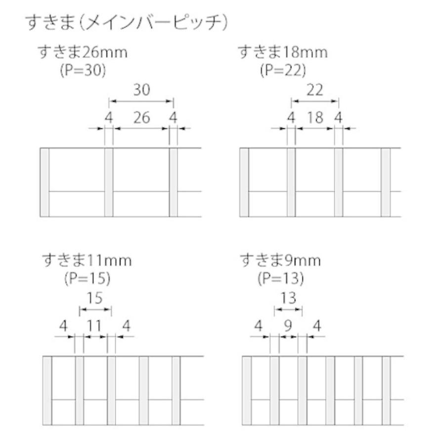ステンレス製グレーチング カネソウ SMGL14032P=22 ボルト固定式 プレーンタイプ 横断溝・側溝用 1個_2