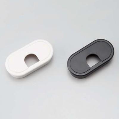 配線孔キャップ LAMP スガツネ LN72S型 WT： ホワイト /BL： ブラック