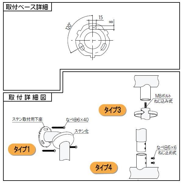 C形丸棒手すり 洗面器用 白熊 シロクマ No.858 34φ W700×D800 ステンレス+塩ビ アイボリ_3