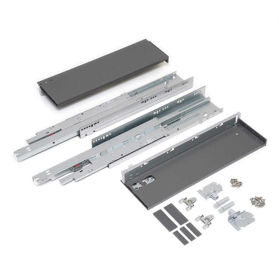 ボックス型レール RUN-BPS2 スガツネ工業 RUN-BPS2-450-GR97 プッシュ