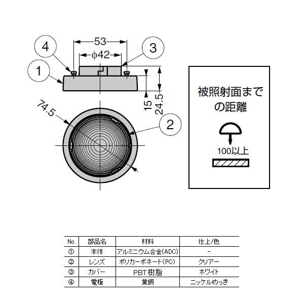 スガツネ LEDライト LAMP SL-GX531型 着脱可能タイプ 昼白色/電球色