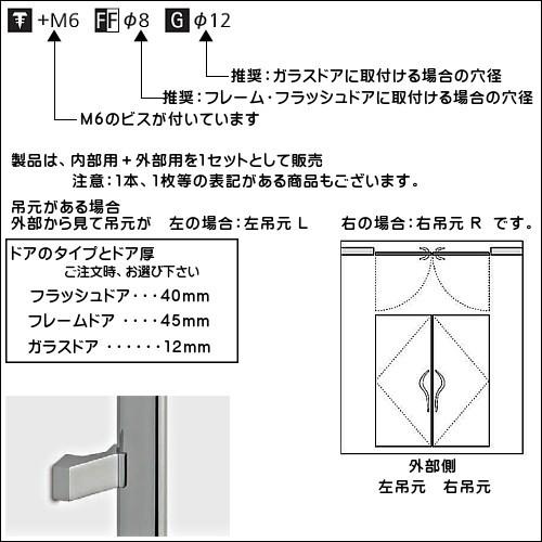 ドアハンドル ユニオン T5270-26-131 長さ：800ｍｍ｜kanemasa-k｜02