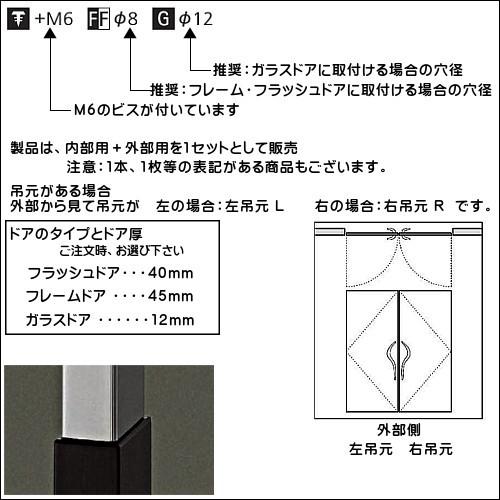 ドアハンドル ユニオン T625-36-102-L700 長さ：700mm : カネマサ 