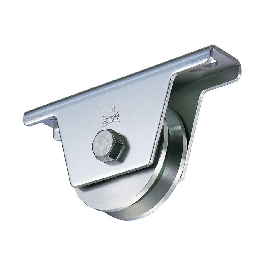 440Cベアリング入 ステンレス重量戸車 ヨコヅナ JCS-0755 V型 75mm