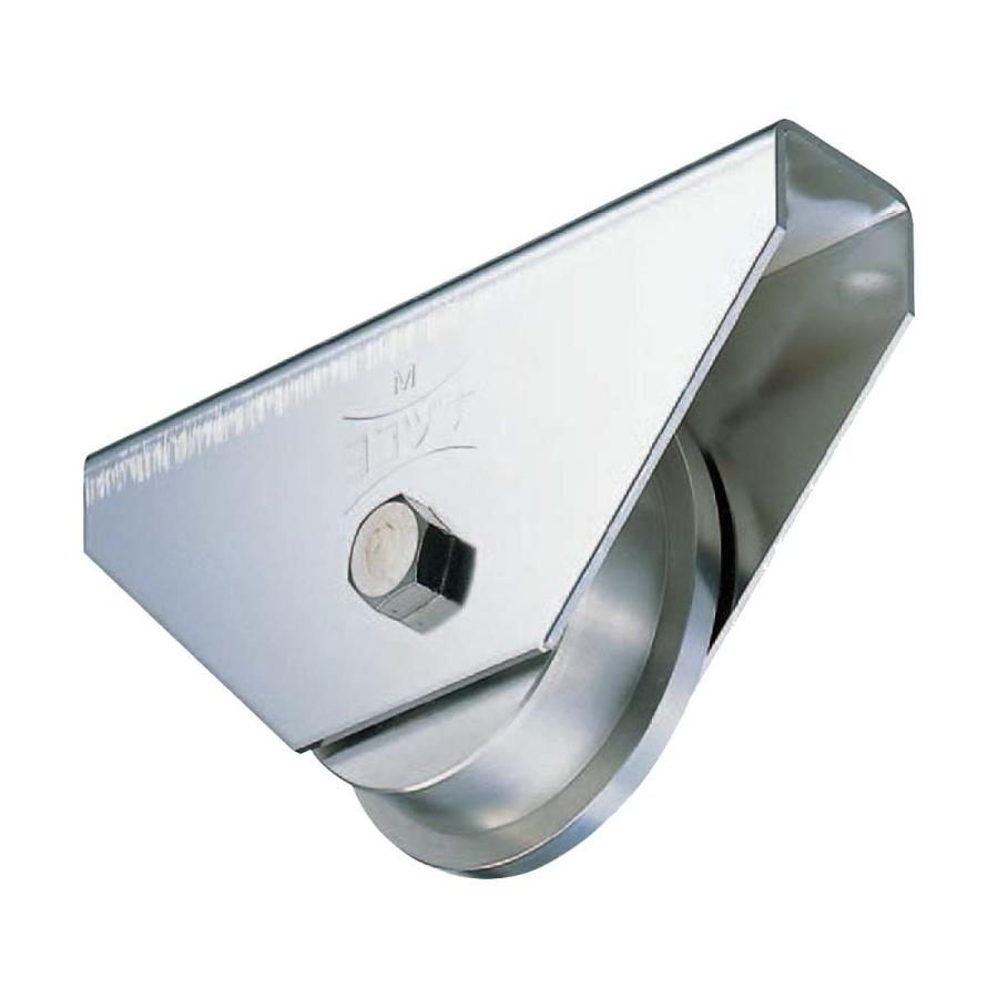 440Cベアリング入 ステンレス重量戸車 ヨコヅナ JCS-2007 トロ車型 200mm ステンレス枠 1個売り