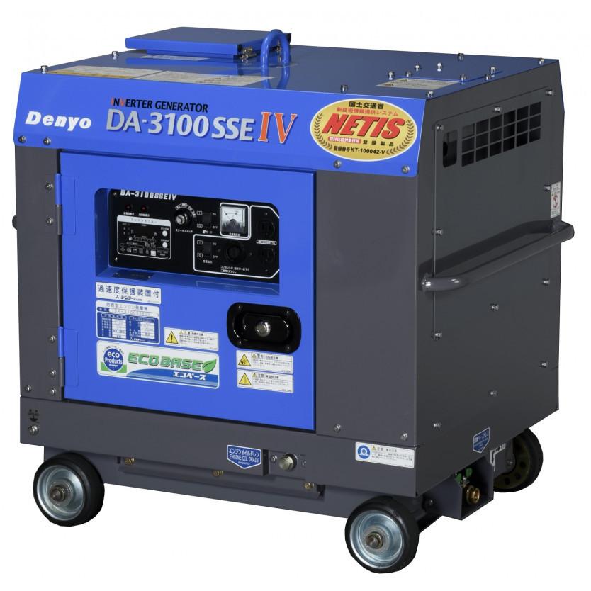 デンヨー 50000-631 (送料無料) エンジン発電機 DA-3100SSE-IV 単相2線 