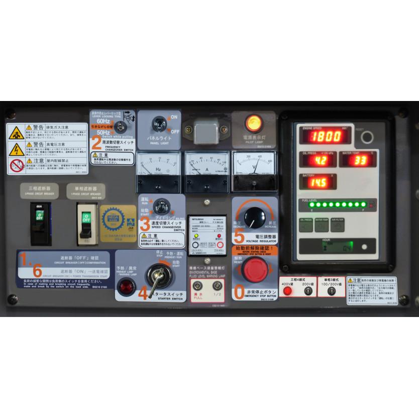 【決まりました】ディーゼルエンジン発電機　デンヨー　DCA-25LSKB型　建設現場　イベント　非常用電源 デンヨー 50000-749 (送料無料) エンジン発電機 DCA-25LSKB 三相4線式