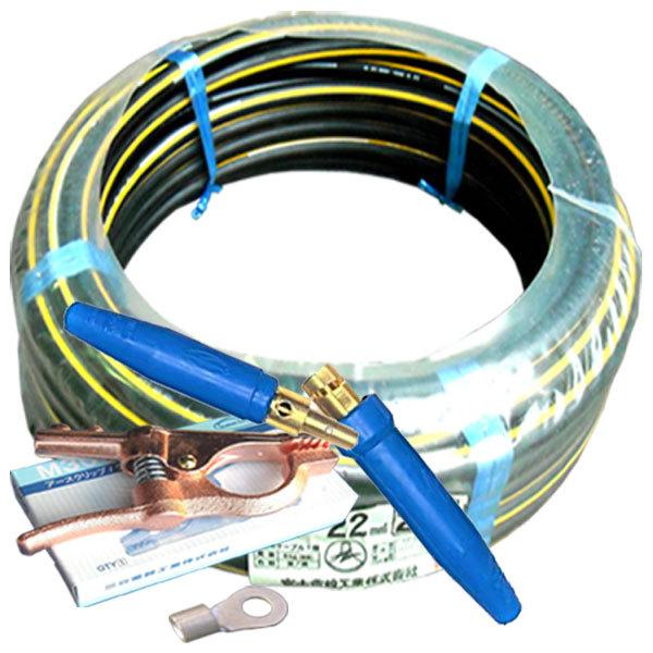 70000-622 22スケ アース線(J) イエローライン 20m 溶接用WCT 70000-622 22スケ アース線(J) イエローライン 20m 溶接用WCT