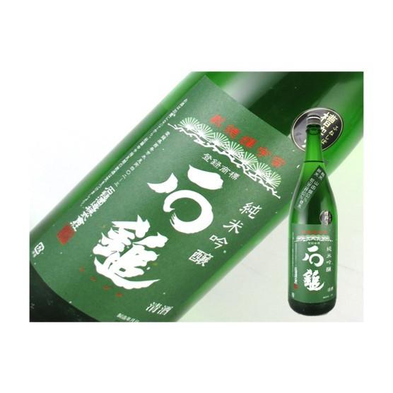 日本酒　愛媛県　石鎚　純米吟醸　緑ラベル　1.8L