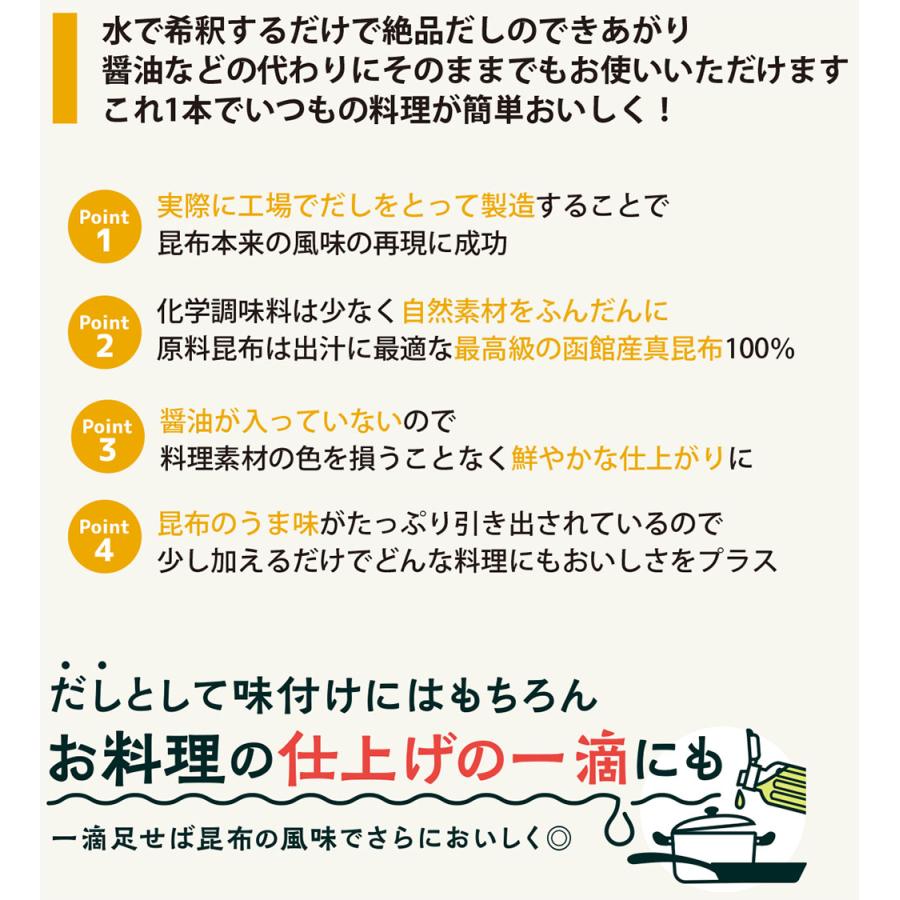 はこだて朝市ねこぶだし（白ラベル）300mlｘ3本〜究極のうま味、昆布を煮だしてつくるこだわりの逸品　お中元・お歳暮・サマーギフト｜kanenishop｜02