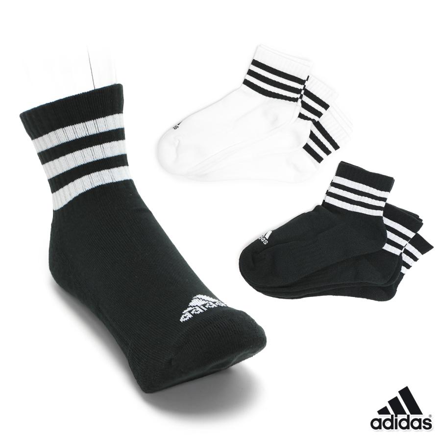 adidas（アディダス） ソックス 靴下 クルーソックス 3足組 セット