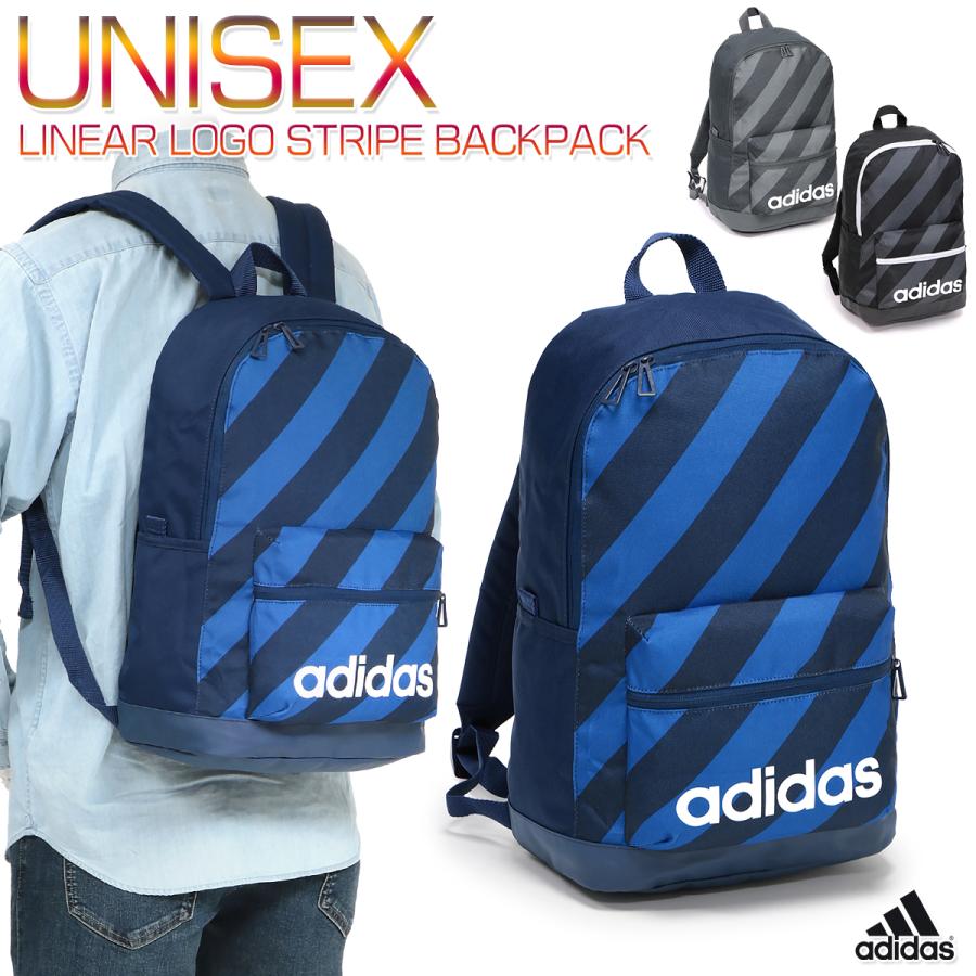 アディダス リュックサック バックパック デイパック 中学生 高校生 大学生 通学 通勤 メンズ レディース 男女兼用 リニア ロゴ ストライプ バックパック Fkp43 Adfkp43 Kanerin 通販 Yahoo ショッピング