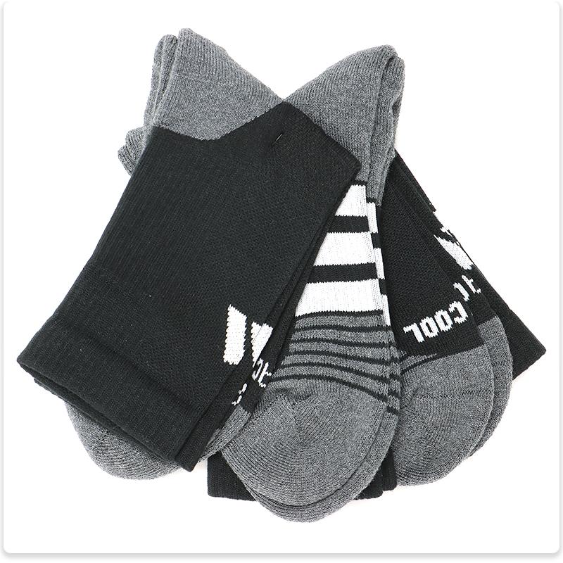 adidas（アディダス） ソックス 靴下 クルーソックス 3足組 セット