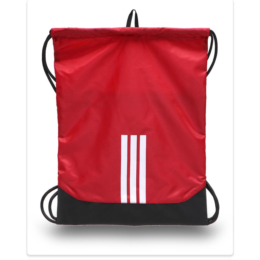 【新品】adidas アディダス　厚手ナップサック　赤　Red adidas（アディダス） ナップサック 着替え入れ ランドリーバッグ