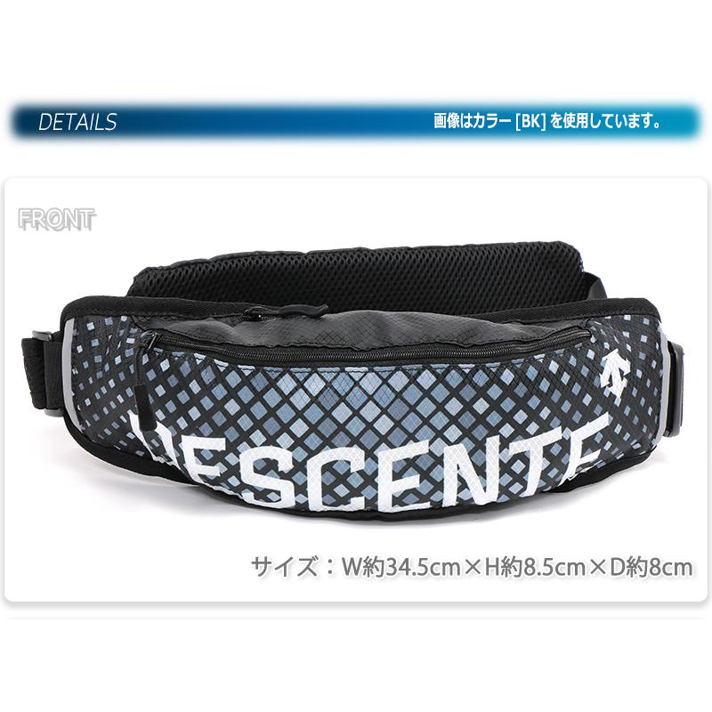 DESCENTE（デサント） ウエストバッグ 軽量 ヒップバッグ ランニング