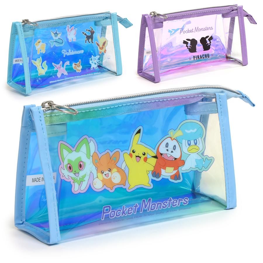 Pokemon（ポケモン） クリアポーチ ペンケース 女の子 男の子 筆箱