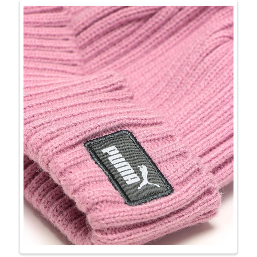 PUMA（プーマ） ビーニー ニット帽 折り返し有 リブ編み キッズ 子供