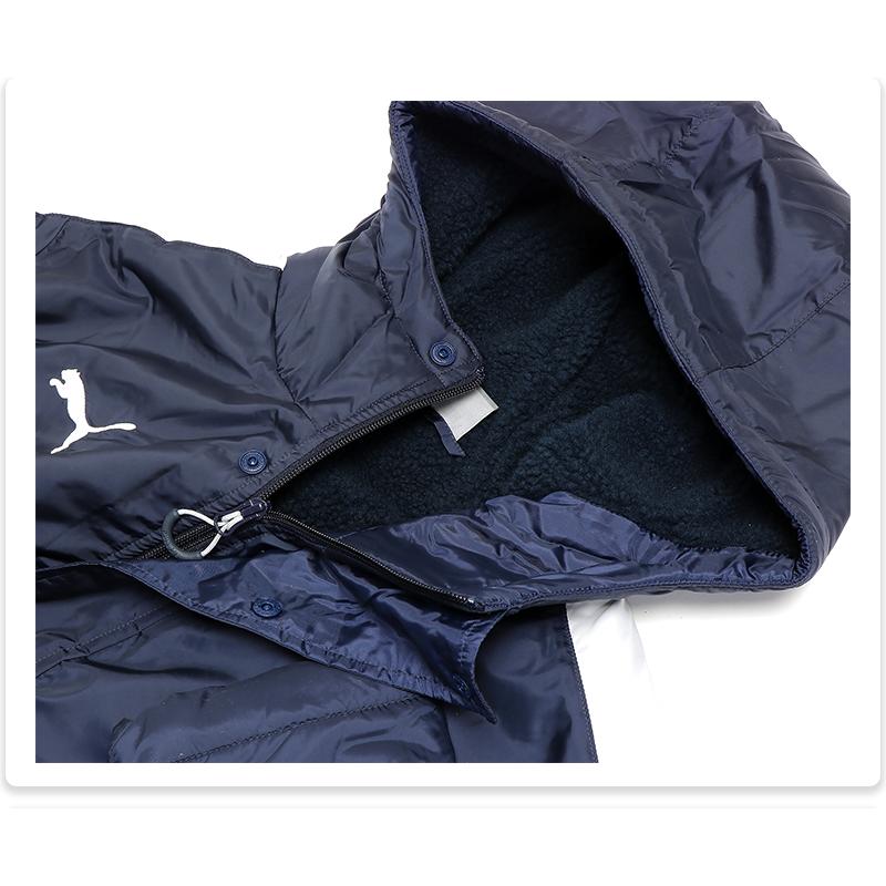 PUMA（プーマ） ベンチコート ロングコート フード付き サッカー