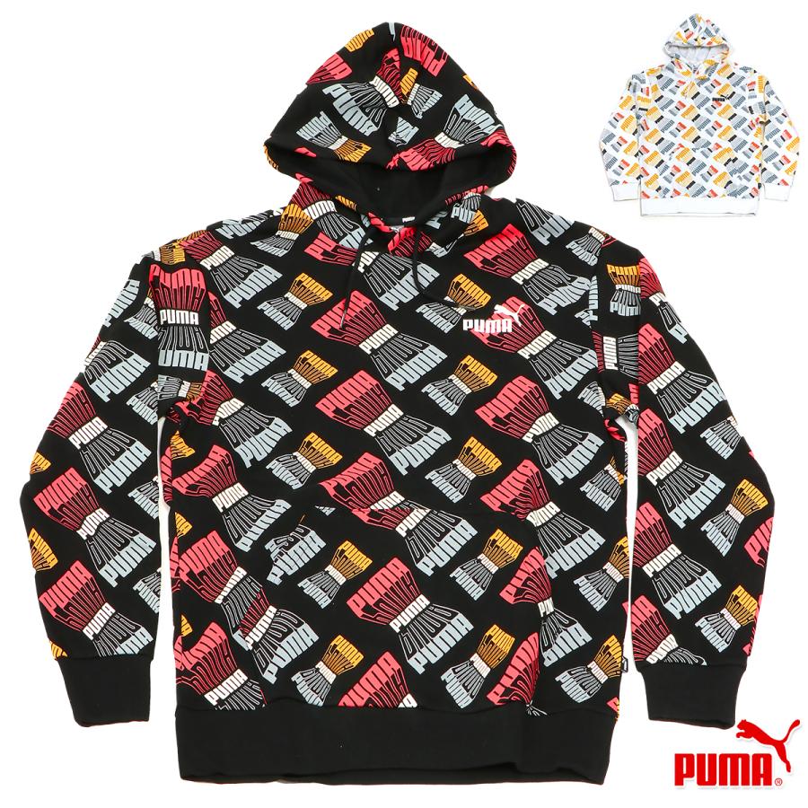 PUMA（プーマ） LOGO REPEAT AOP HOODIE メンズ/男性用 パーカー