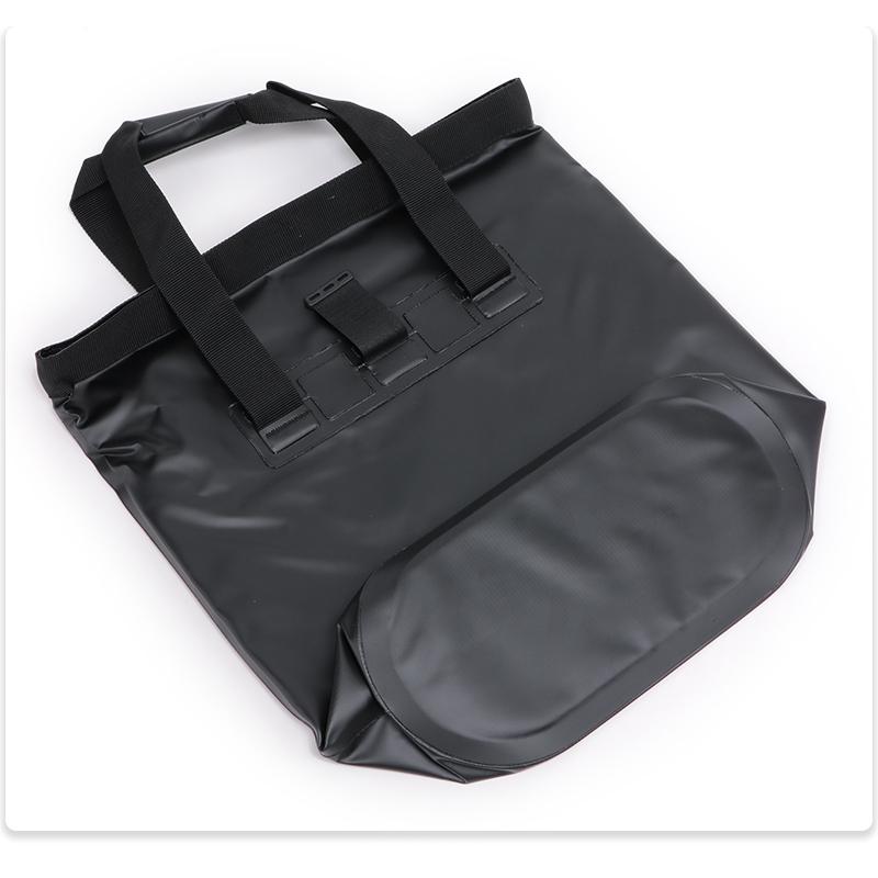 ZAT トートバッグ ロールトップ 丸洗い 防水 無縫製 買い物バッグ