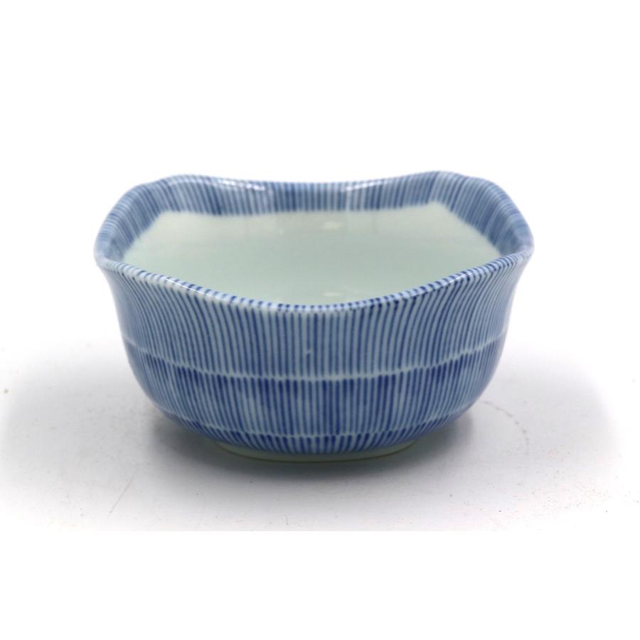 京十草四角小付　9×8.8×4.3(cm)　日本製　美濃焼　業務用食器　使いやすい食器　使いやすい小鉢　本格和食器 |  | 02