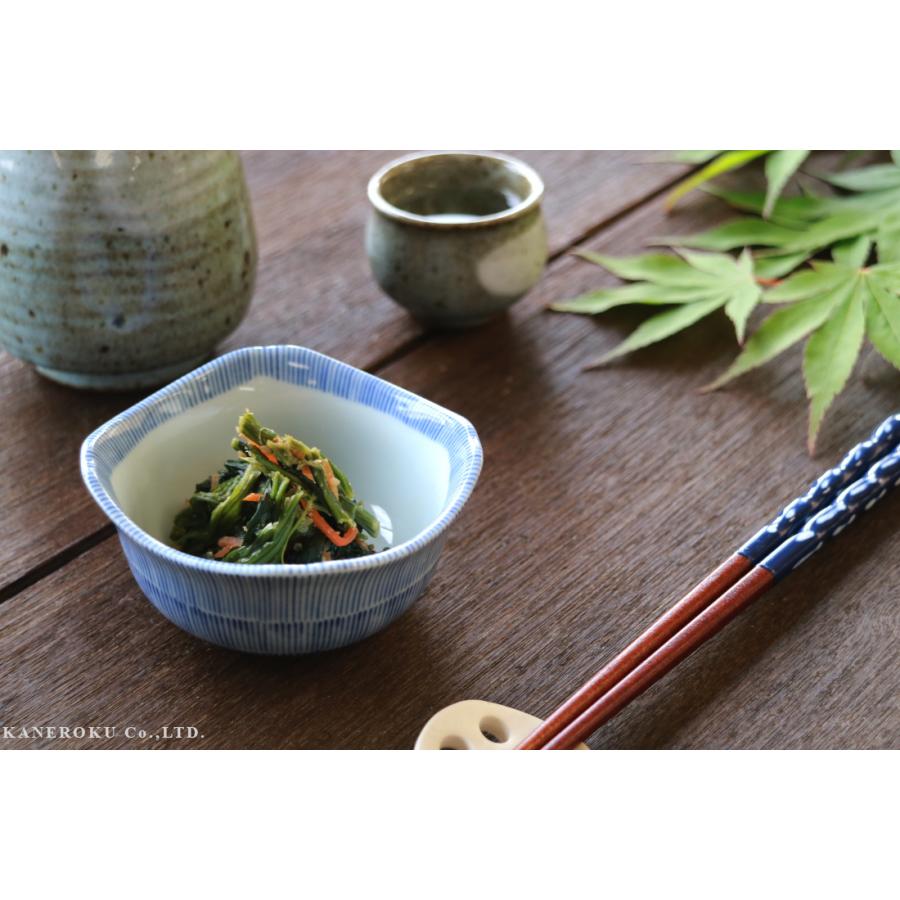 京十草四角小付　9×8.8×4.3(cm)　日本製　美濃焼　業務用食器　使いやすい食器　使いやすい小鉢　本格和食器 |  | 06