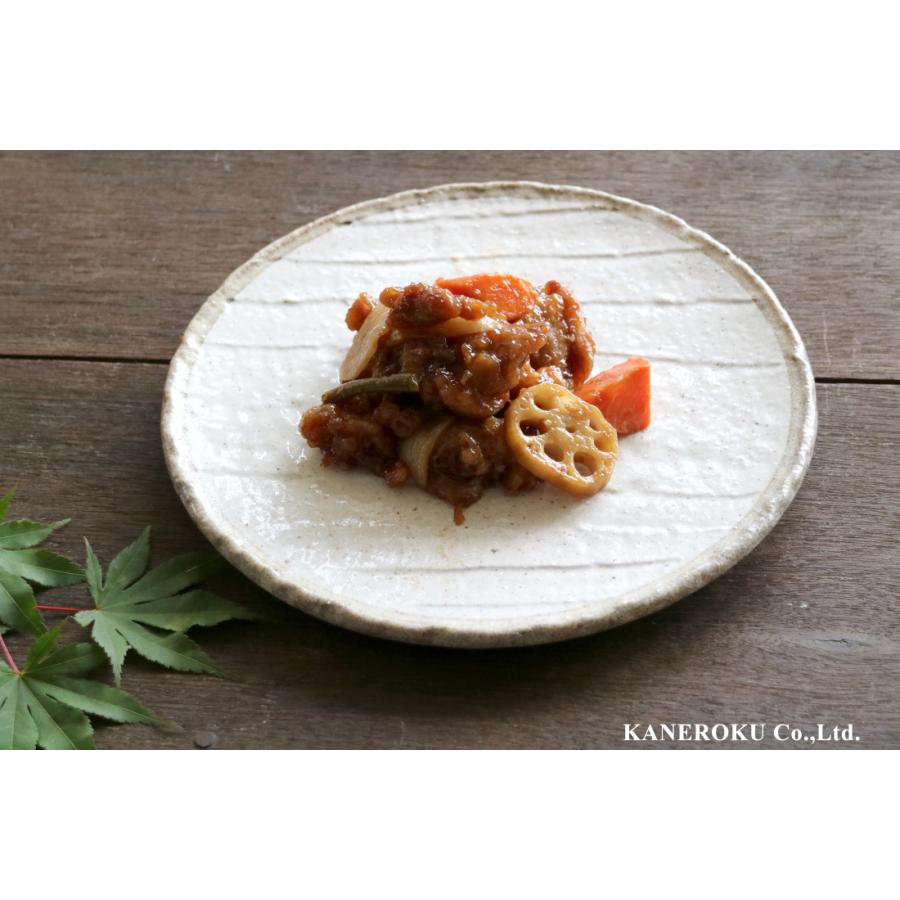 限定モデル 白唐津8 0寸皿 25 2 5 Cm 日本製 美濃焼 業務用食器 おうち居酒屋 盛りやすい食器 本格和食器 おしゃれ食器 Commerces Boutique