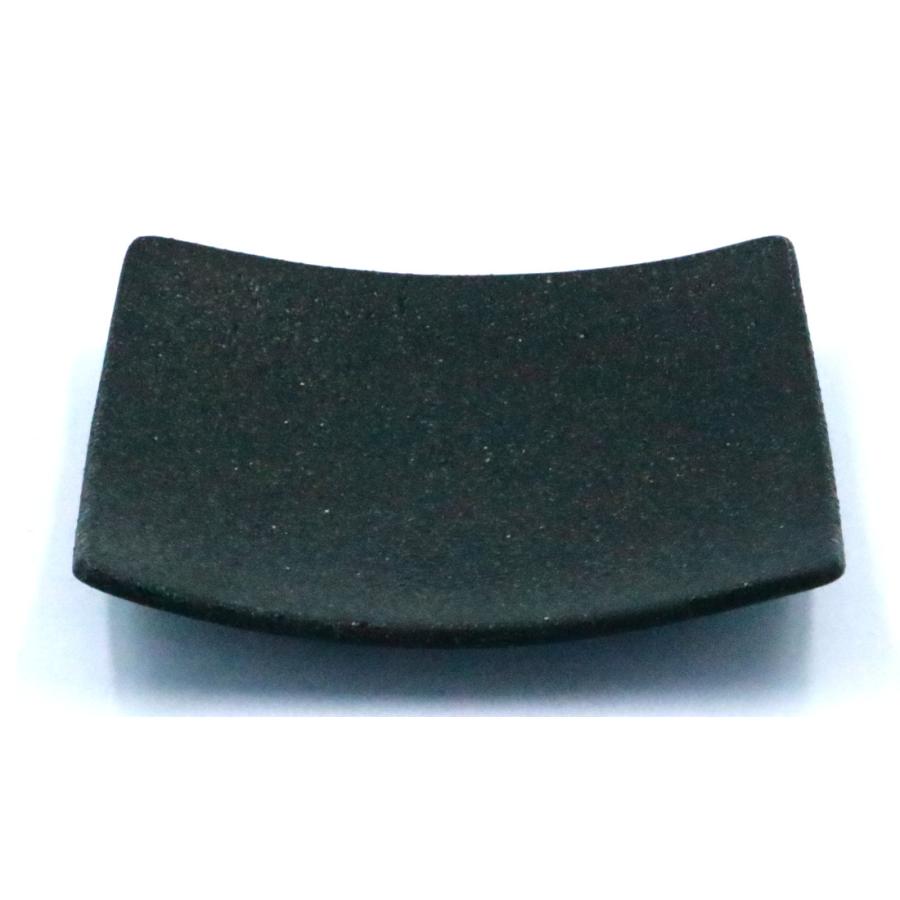 エボニー13.5cmスクエアープレート　13.5×2(cm)　日本製　美濃焼　業務用食器　取皿　取り分け皿　黒のプレート　黒の食器　黒の皿　 |  | 01
