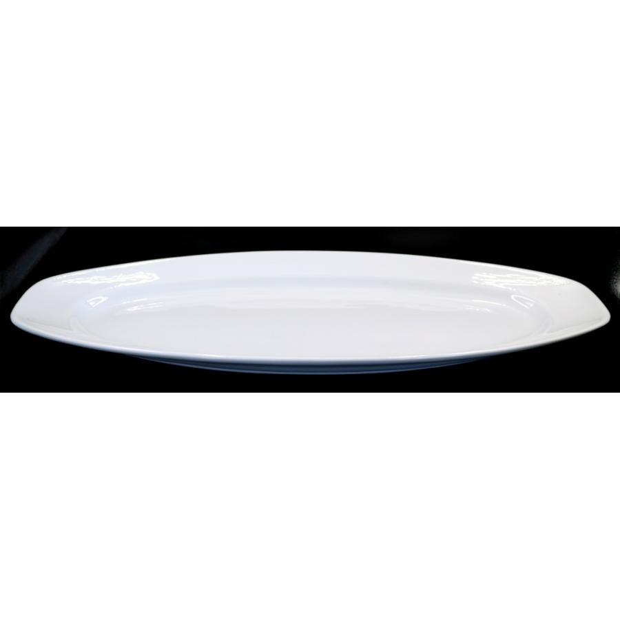 白フィッシュプレート小　42.3×18.3×3.3(cm)　日本製　美濃焼　業務用食器　白磁　白磁のプレート　ビュッフェの皿　大型プレート｜kaneroku｜03