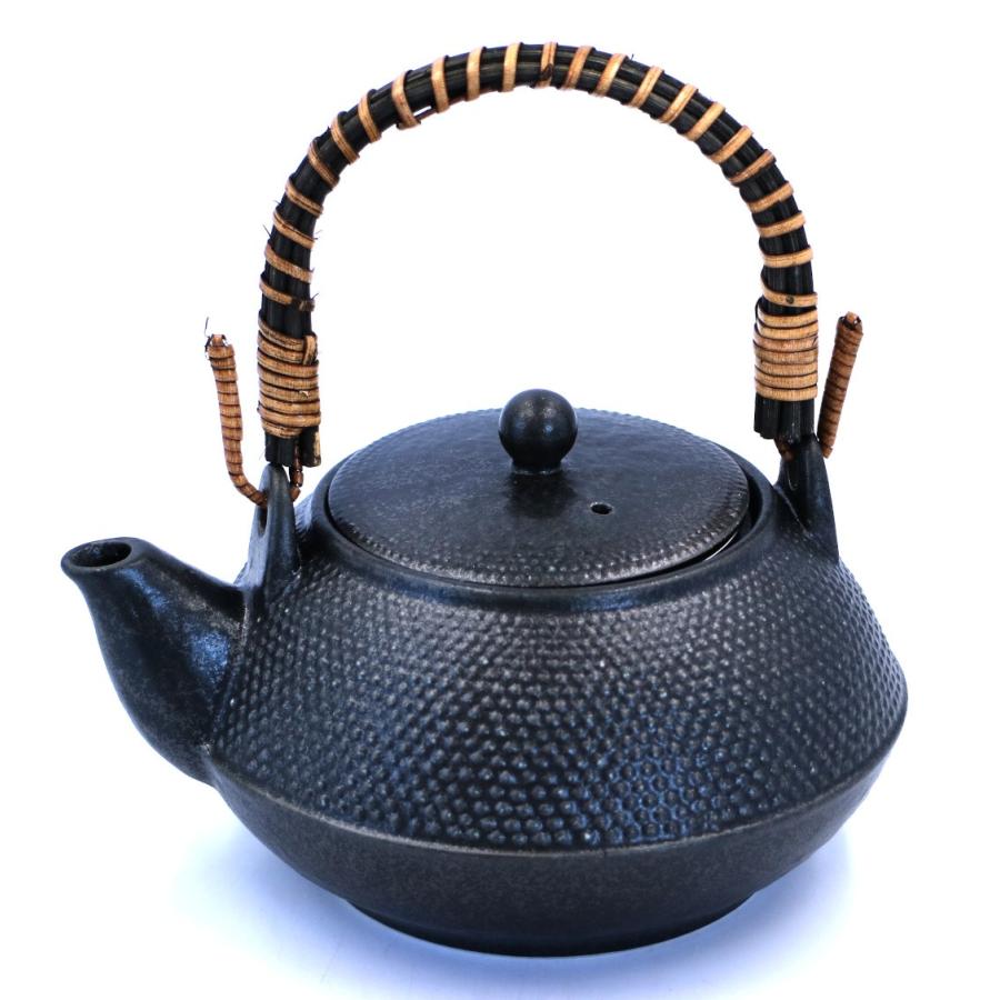 あられ土瓶 鉄黒 業務用食器 美濃焼 土瓶 おしゃれ土瓶 どびん 茶器