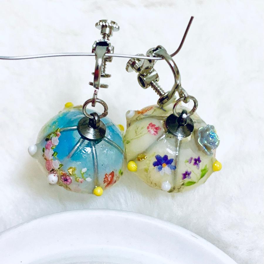 送料無料 14番 レジン 傘 イヤリング アクセサリー レジンアクセサリー かわいい 付けやすい 大人 可愛い 揺れる 大きめ Remon001 全力プラスハレスーパー 通販 Yahoo ショッピング