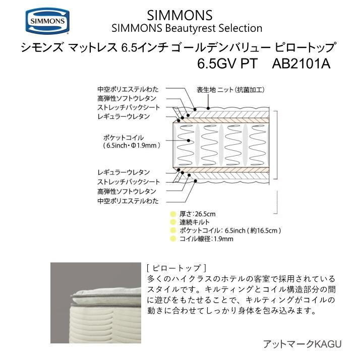 SIMMONS（シモンズ） ダブルベッド シェルフ2 ダブルクッション 5.5