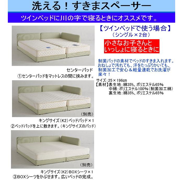 ドリームベッド センターパッド ツインベッドの間をうめる ドリームベッド センターパッド ツインベッドの間をうめる