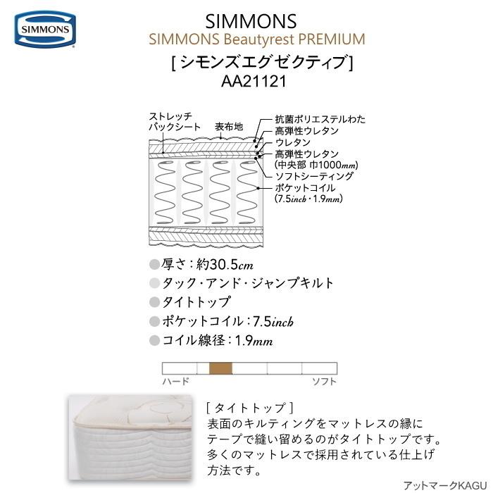SIMMONS（シモンズ） クイーン マットレス シモンズエグゼクティブ