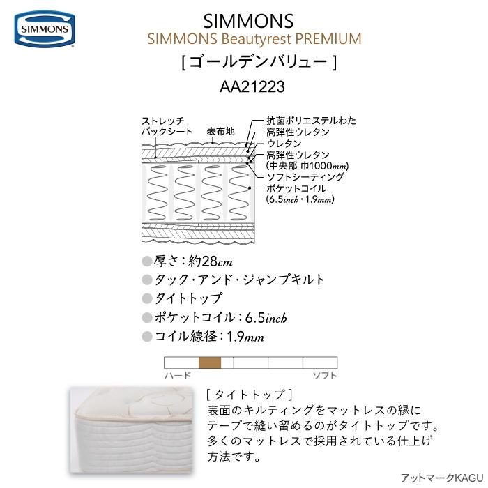 SIMMONS（シモンズ） マットレス シングル ポケットコイル 6.5インチ