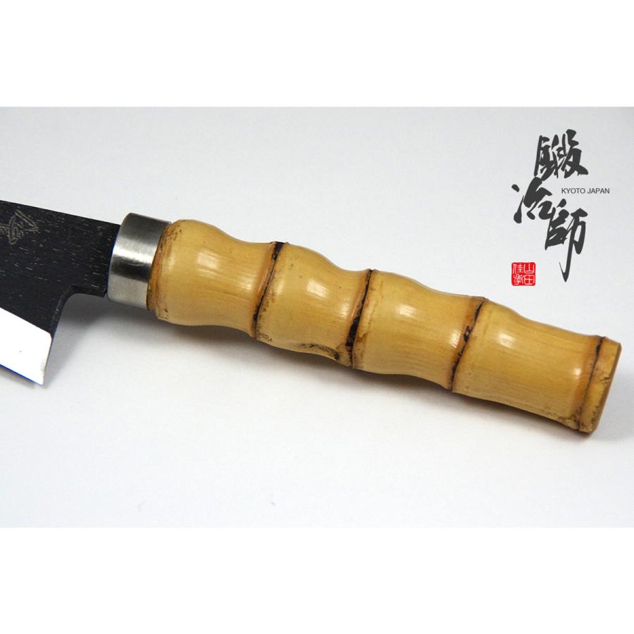 金高刃物老舗 鯵切り庖丁 布袋竹 白鋼 左利き用 : 京刃物 金高刃物老舗