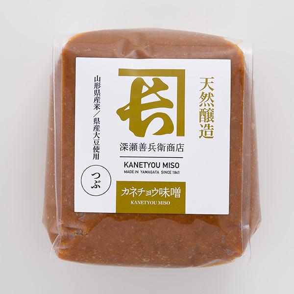 天然醸造カネチョウ味噌 1kg（つぶ）（山形県産大豆・米使用 深瀬善兵衛商店） |  | 03