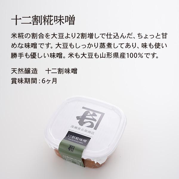 12割糀味噌と天然醸造カネチョウ味噌のセット　500g×2（つぶ） |  | 02