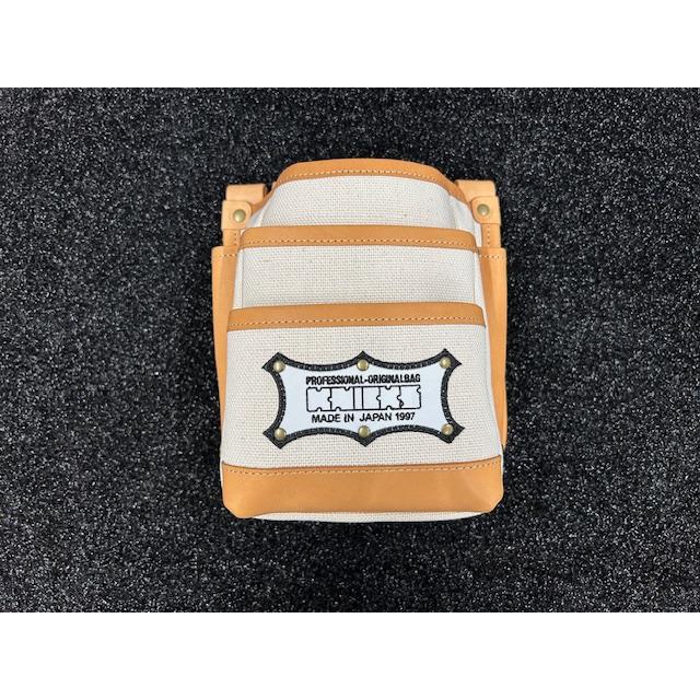 45086 ニックス帆布ヌメ革補強3段腰袋 KH-301H : かねやす - 通販