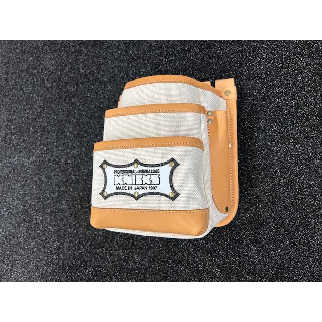 45086 ニックス帆布ヌメ革補強3段腰袋 KH-301H : かねやす - 通販