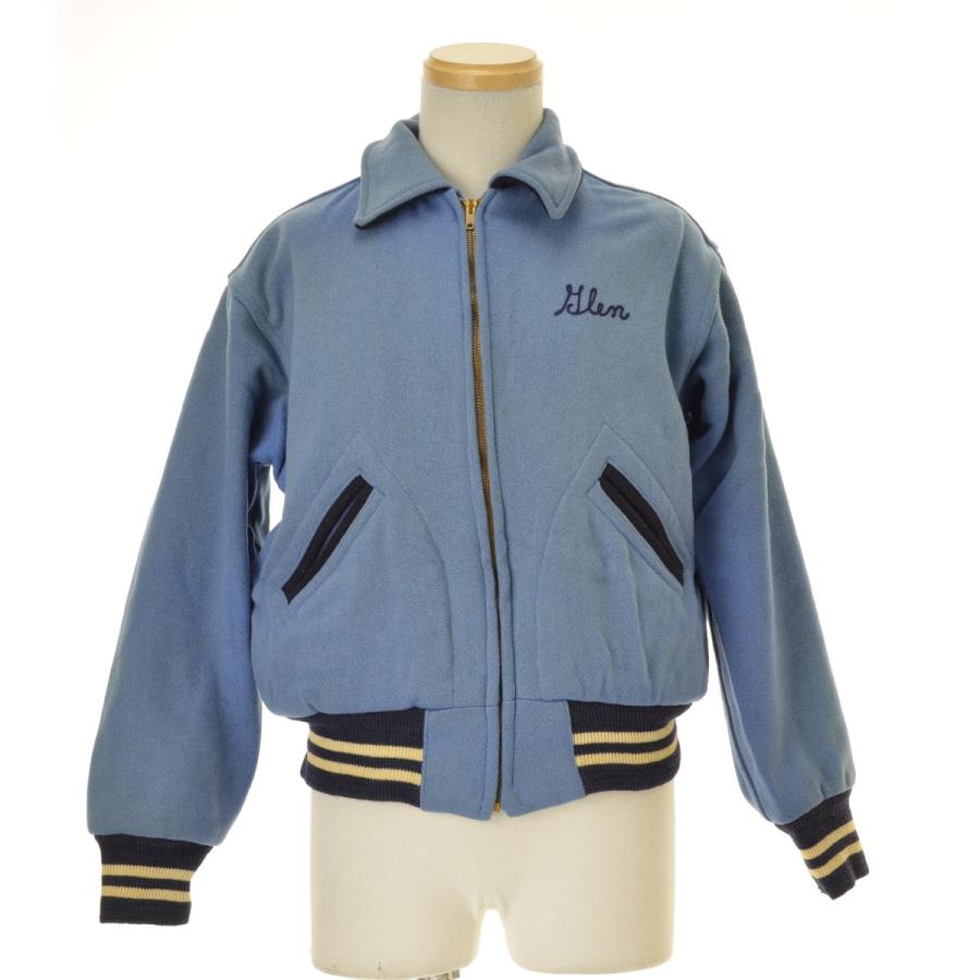 【VINTAGE】50s〜60s ウール ジップアップベースボールジャケット VINTAGE VINTAGE / ヴィンテージ 50s〜60s ウール ジップアップ ベース
