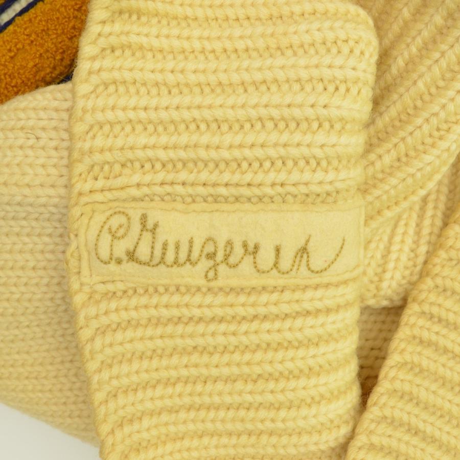 CHAMPION KNITWEAR MILLS 30s レタードVネック 長袖ニットセーター