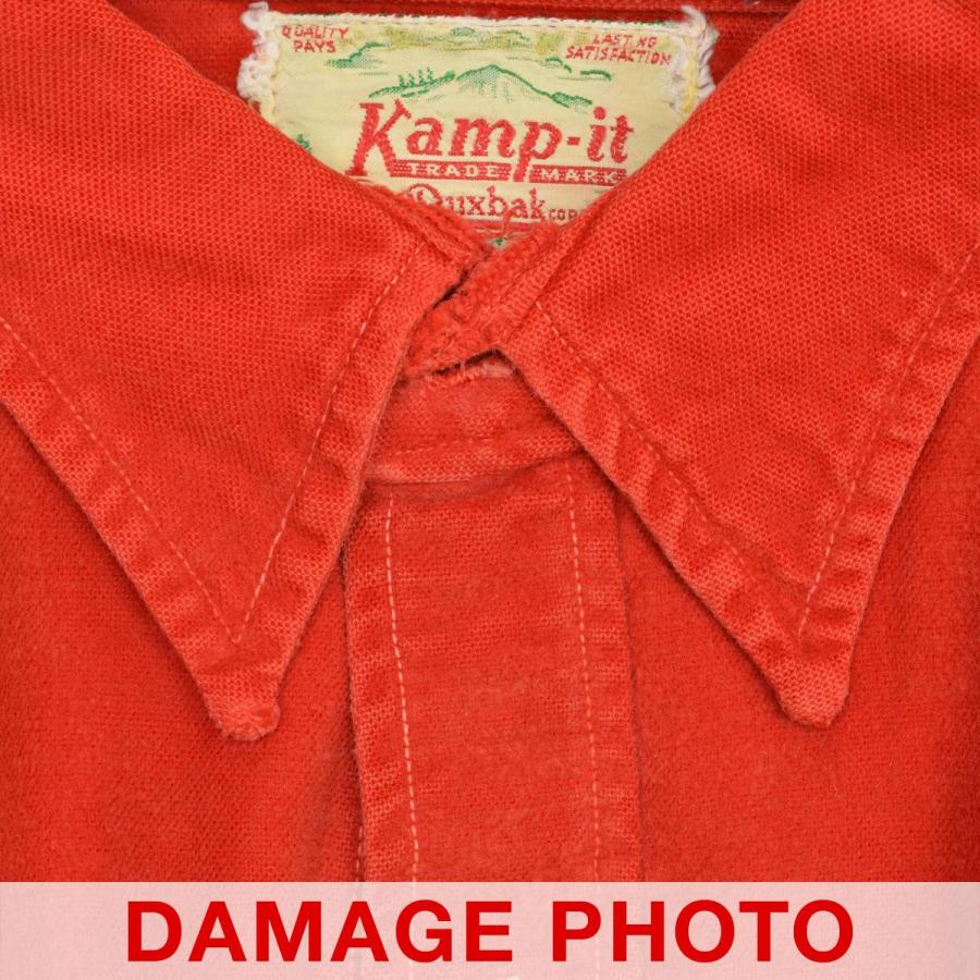 KAMP IT Duxbak 〜50s マチ付 シャモアクロス 長袖シャツ : ブランド 