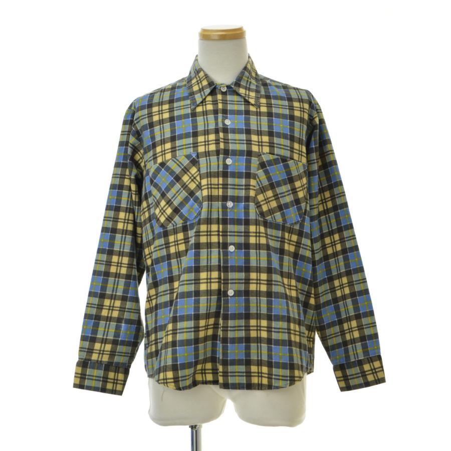 Donlin 〜70s プリントネル チェック 長袖シャツ : ブランド古着の買取